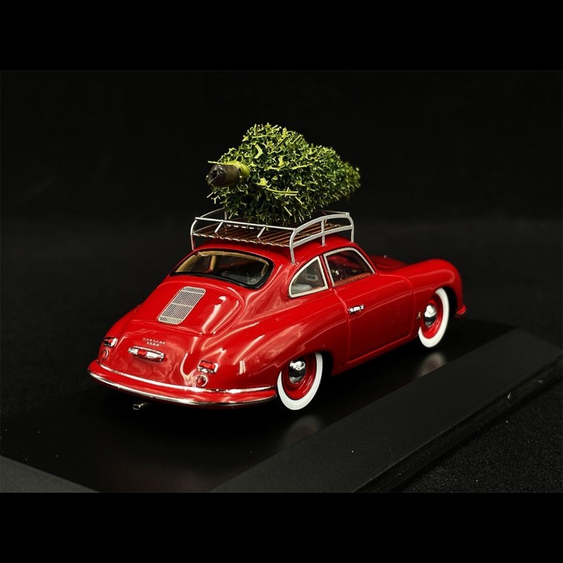 Porsche 356 PreA 1955 Red mit Tannenbaum 1/43 Spark MAP02010220