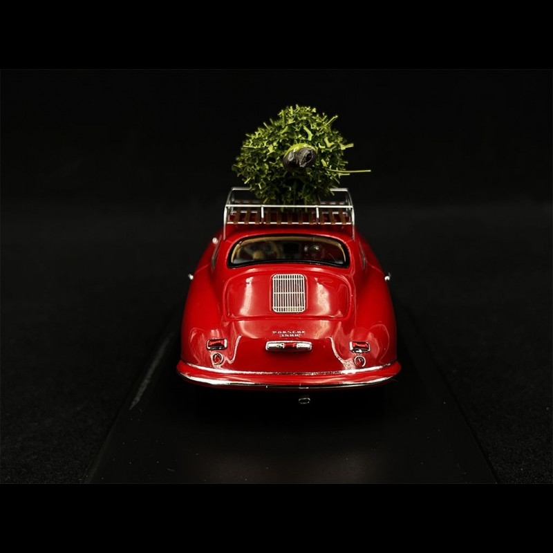 Porsche 356 PreA 1955 Red mit Tannenbaum 1/43 Spark MAP02010220