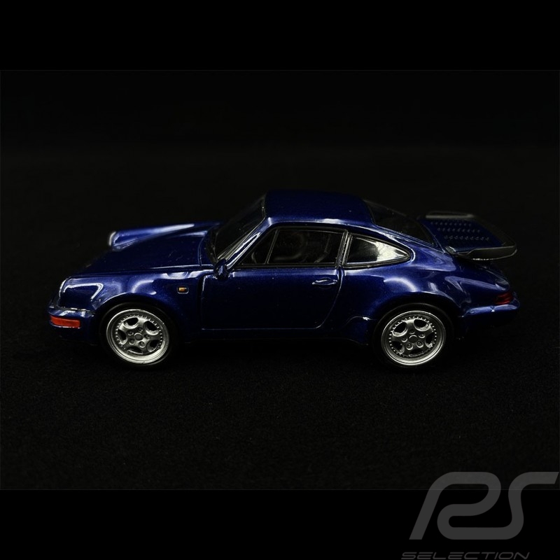 Porsche 911 Turbo Type 964 Spielzeug Reibung Welly kobaltblau MAP01007016