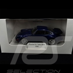 Porsche 911 Turbo Type 964 jouet à friction pullback Spielzeug Welly bleu cobalt MAP01007016