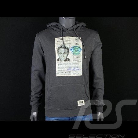 Sweatshirt Steve McQueen License Driving Gris Asphalte H21413 - homme