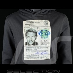 Sweatshirt Steve McQueen License Driving Asphaltgrau Hero Seven - Herren