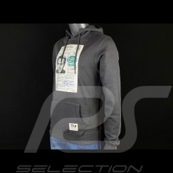 Sweatshirt Steve McQueen License Driving Asphaltgrau Hero Seven - Herren