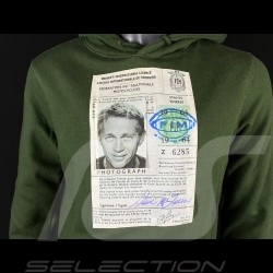 Sweatshirt Steve McQueen License Driving Khaki Hero Seven - Herren