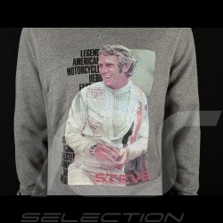 Steve McQueen Sweater Snyder Break Le Mans Grey H21403  - men