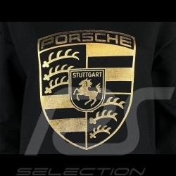 Porsche Jacke Hoodie mit Porsche Wappen Schwarz / Gold WAP725NPOR - Damen