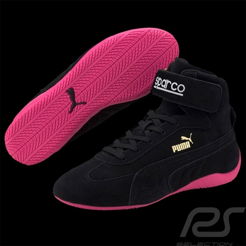 Chaussures de pilote Puma Sparco Speedcat Noir / Rose - femme