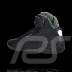 Chaussures de pilote pilot shoes piloten schuhe Puma Porsche Turbo Speedcat Cuir Noir / Vert Pastel - homme