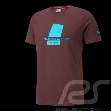 T-shirt Porsche Targa Puma Rouge Carmona red rot / Bleu sky blue blau Ciel - homme 531961-03