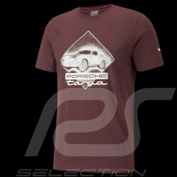 T-shirt Porsche 911 Targa Puma Rouge Carmona red rot / Blanc white weiß - homme 531963-03