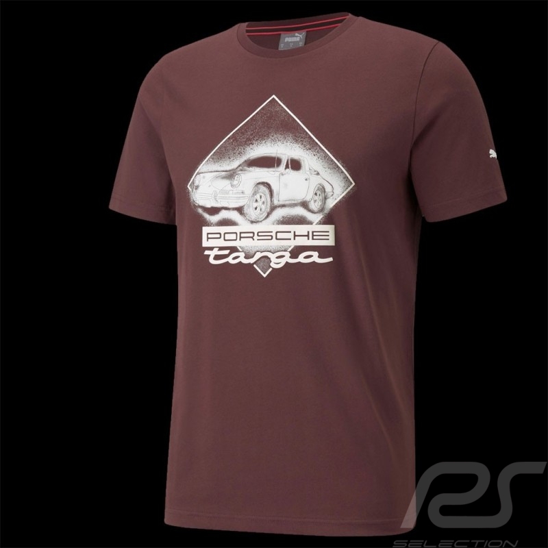 T-shirt Porsche 911 Targa Puma Carmona Red / White - men 531963-03
