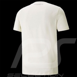 T-shirt Porsche 911 Targa Puma Blanc Ivoire ivory white weiß / Rouge red rot Carmona - homme 531963-04