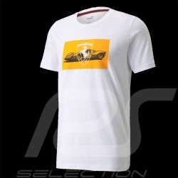 T-shirt Ferrari 330 P3 Le Mans 1966 Blanc white / Orange - homme men herren