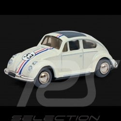 VW Coccinelle Beetle Käfer  n° 53 Choupette Herbie kit à monter Vintage Blanc White Weiß Micro Racer Schuco 450177800