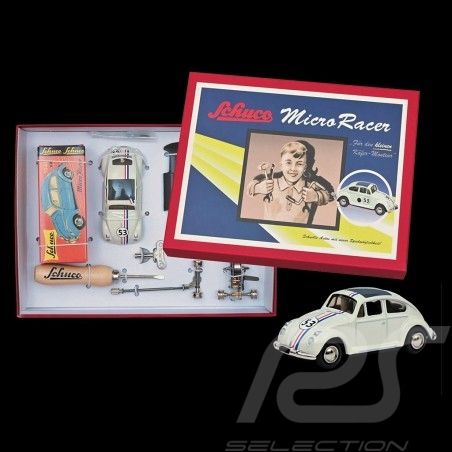 VW Beetle n° 53 Herbie Vintage Kit White Micro Racer Schuco 450177800