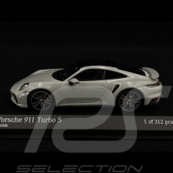 Porsche 911 type 992 Turbo S chalk grey 1/43 Minichamps 410069470