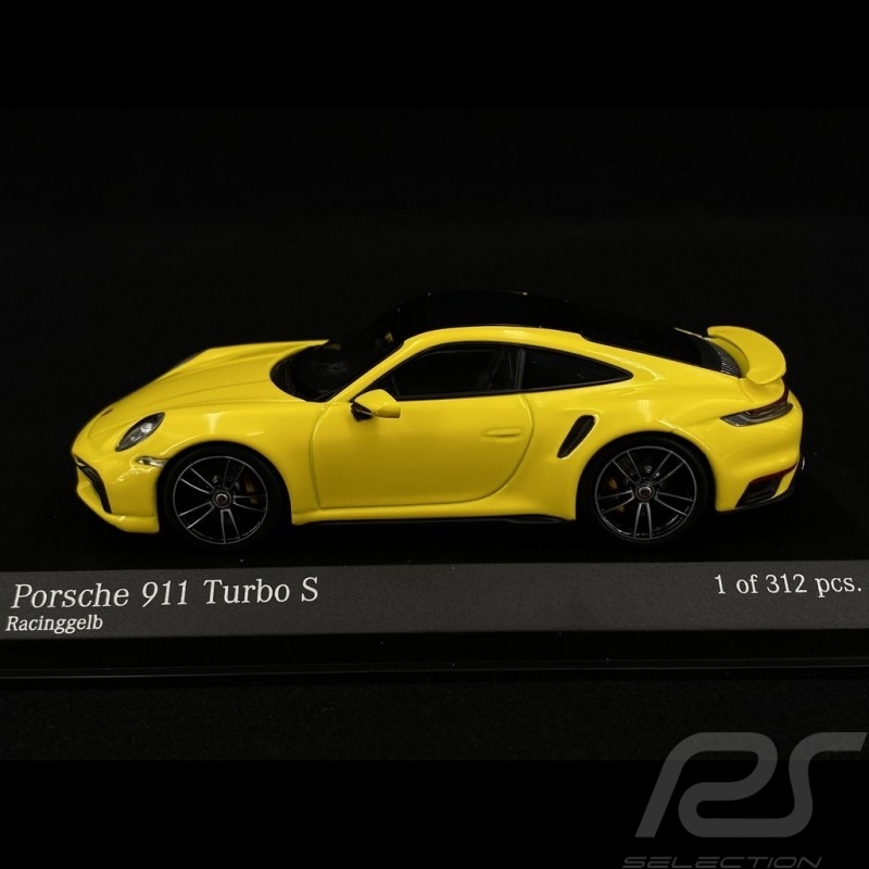 Porsche 911 type 992 Turbo S gelb racing 1/43 Minichamps 410069472