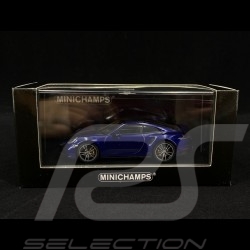 Porsche 911 type 992 Turbo S bleu métallique 1/43 Minichamps 410069471