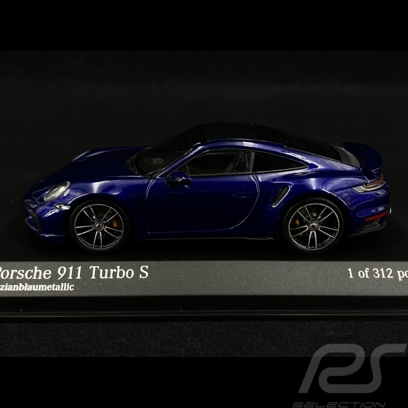 Porsche 911 type 992 Turbo S metallic blau 1/43 Minichamps 410069471