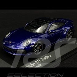 Porsche 911 type 992 Turbo S bleu métallique 1/43 Minichamps 410069471