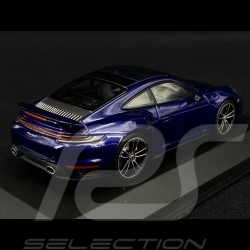 Porsche 911 type 992 Turbo S bleu métallique 1/43 Minichamps 410069471