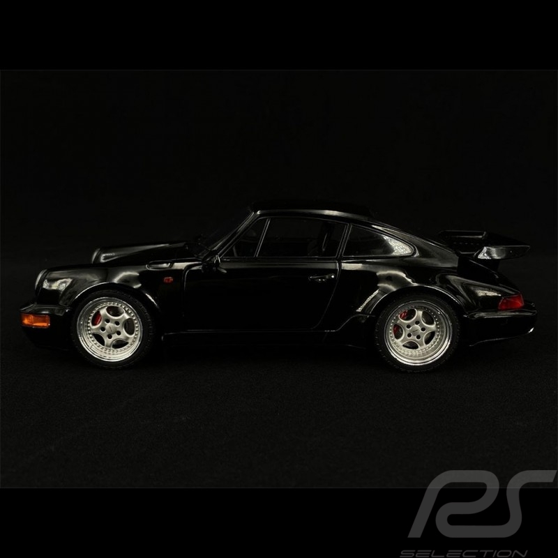 Solido S1803404 1:18 1993 Porsche 964 Turbo-Black Collectible Miniature car