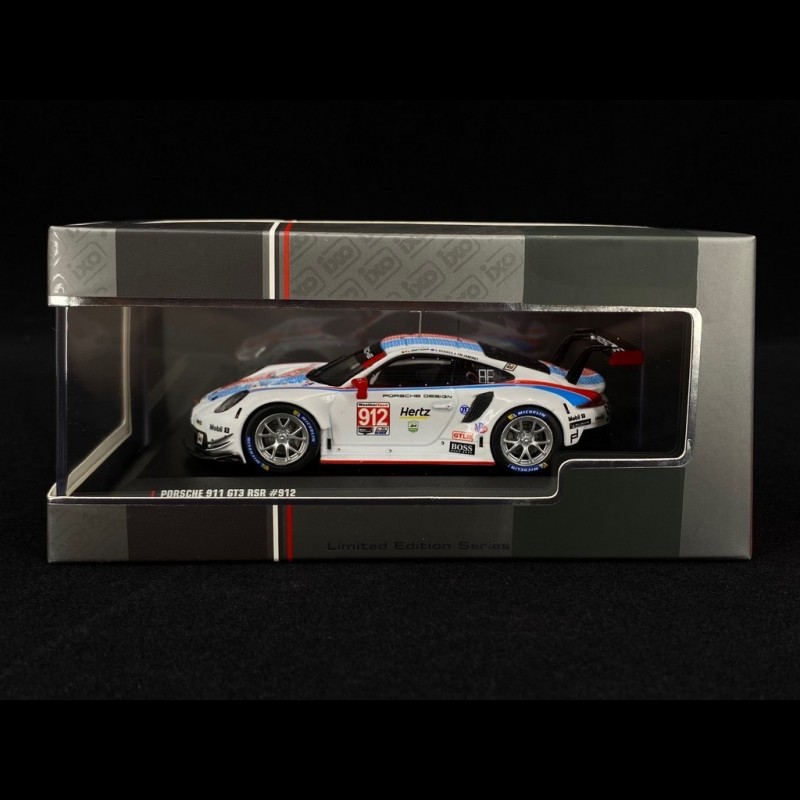 Porsche 911 GT3 RSR Type 991 N°912 24h Daytona 2019 1/43 IXO LE43051