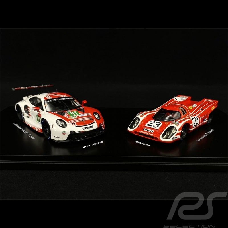 Coffret Porsche 917K & 911 RSR type 991 50 ans years jahre Le Mans 1970-2020 n° 23  & n° 91 1/43 Spark WAP0209040NSET