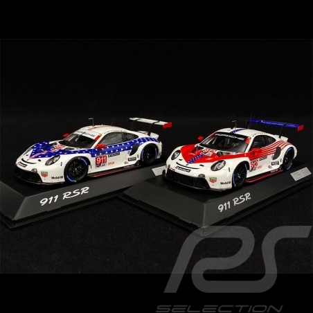 Duo Porsche 911 RSR Type 991 n° 911 & 912 12h Sebring 2020 1/43 Spark WAP0200100N0FW-WAP0200110N0FW