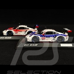 Duo Porsche 911 RSR Type 991 n° 911 & 912 12h Sebring 2020 1/43 Spark WAP0200100N0FW-WAP0200110N0FW