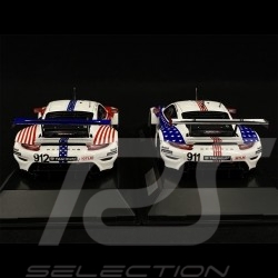 Duo Porsche 911 RSR Type 991 n° 911 & 912 12h Sebring 2020 1/43 Spark WAP0200100N0FW-WAP0200110N0FW