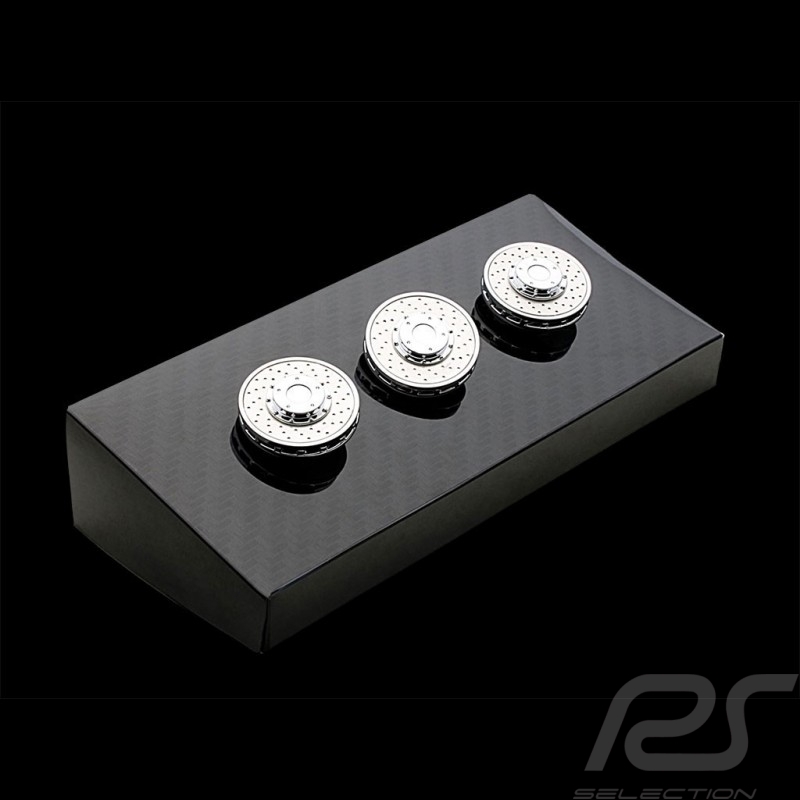 Jeu de 3 boutons Disque de freins Porsche 911 GT3 Acier Autoart 45702