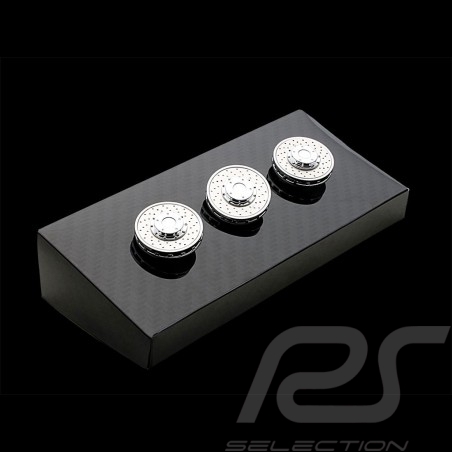 Jeu de 3 boutons Disque de freins Porsche 911 GT3 Acier Autoart 45702