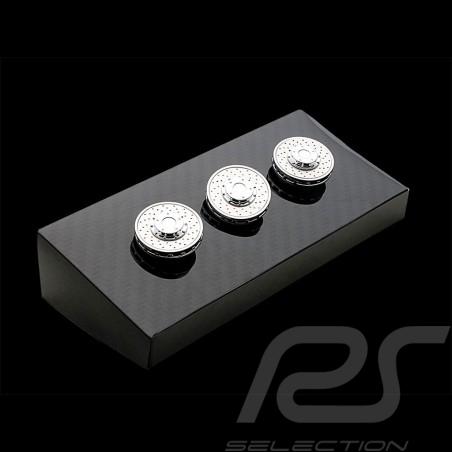 Jeu set de 3 boutons buttons knöpfe Disque de freins Porsche 911 GT3 Acier Autoart 45702