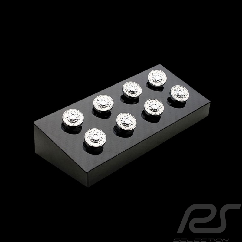 Jeu de 3 boutons Disque de freins Porsche 911 GT3 Acier Autoart 45702