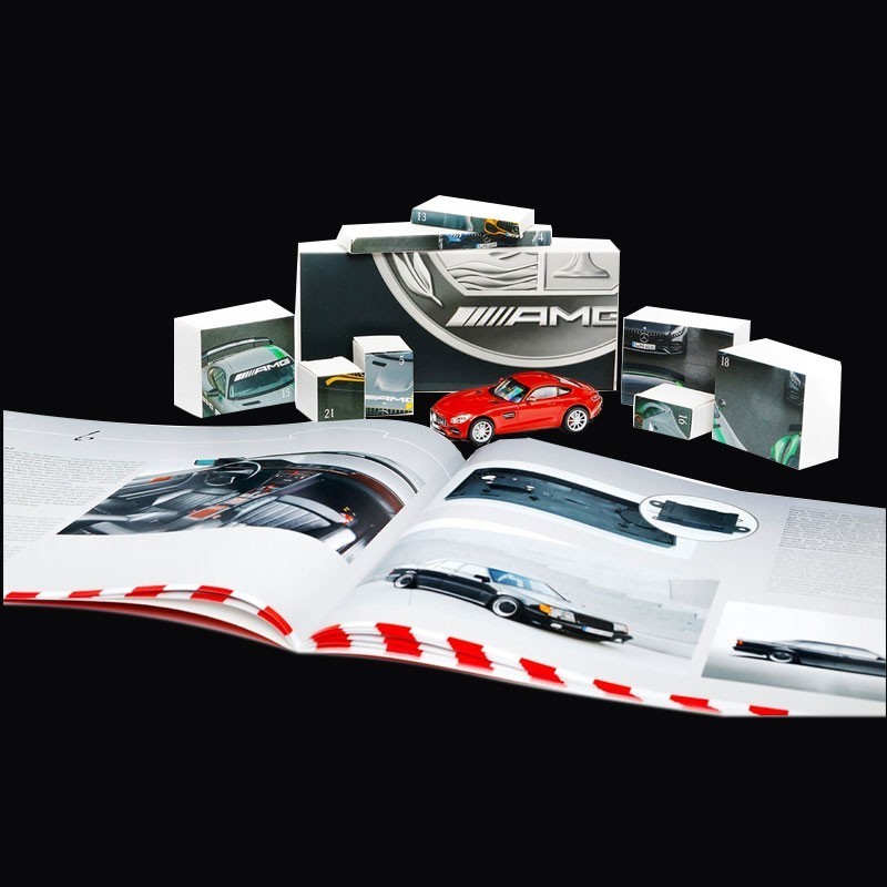 Mercedes Advent calendar Mercedes AMG GT red 2020 1/43 Franzis 67103