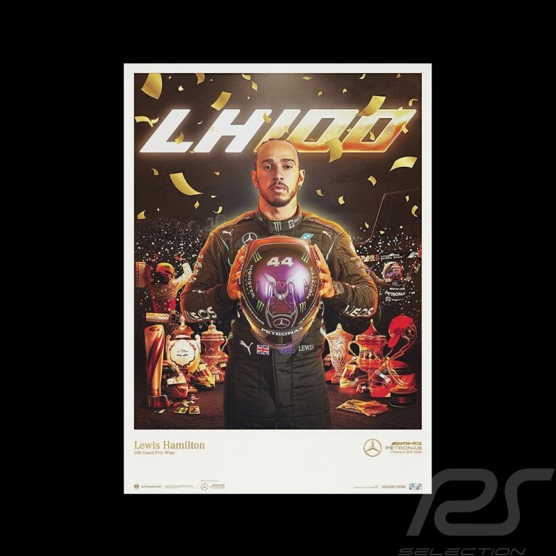Mercedes - AMG Poster Lewis Hamilton 100 Siege Collector's edition