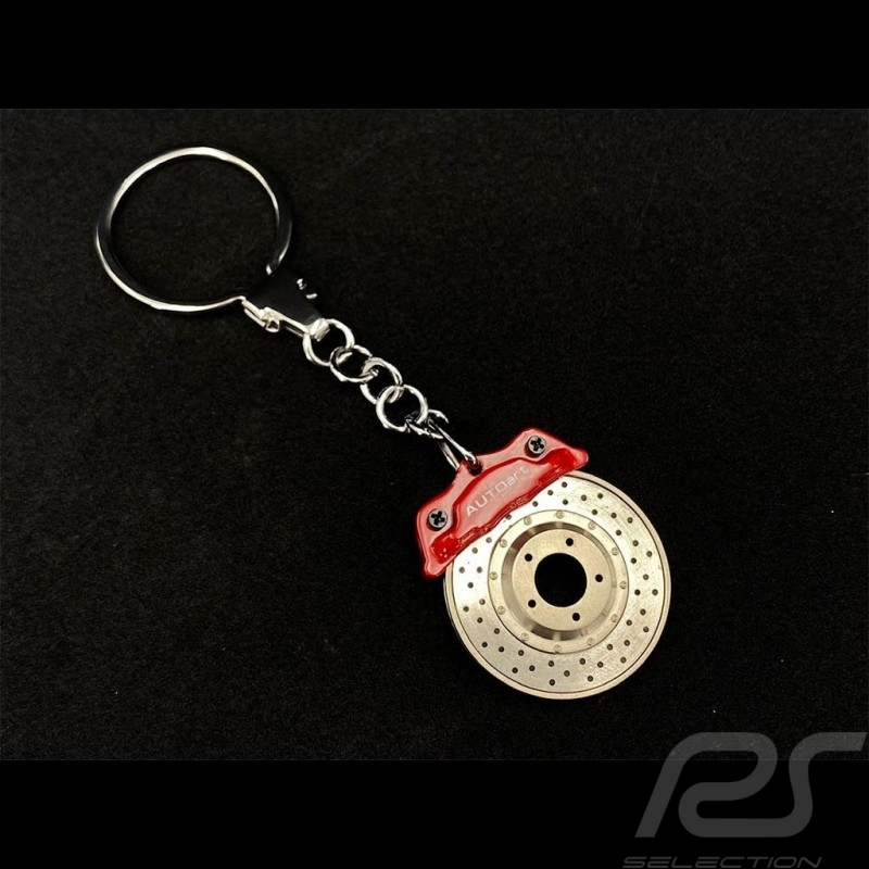 Porte-clés Porsche disque de frein racing rouge Autoart 40081