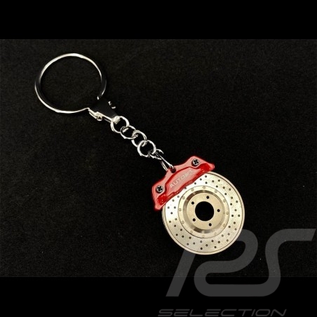Porte-clés Porsche disque de frein racing rouge Autoart 40081
