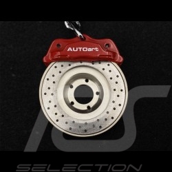 Porte-clés Porsche disque de frein racing rouge Autoart 40081