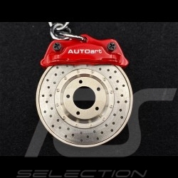 Porte-clés Porsche disque de frein racing rouge Autoart 40081
