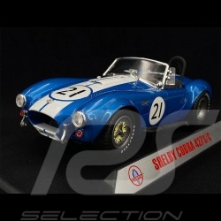 Shelby Cobra 427 Racing n° 21 1965 Bleu Blue Blau Blanc White weiß 1/18 CMR CMR115