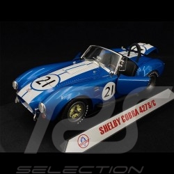 Shelby Cobra 427 Racing n° 21 1965 Blue White 1/18 CMR CMR115