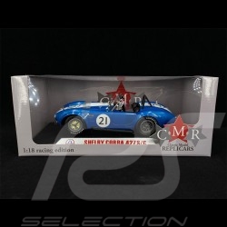 Shelby Cobra 427 Racing n° 21 1965 Bleu Blue Blau Blanc White weiß 1/18 CMR CMR115