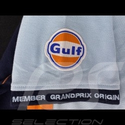 Polo Gulf Racing Pro Stripes bleu gulf - homme