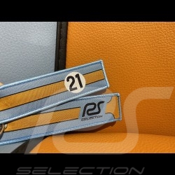 Porte-Clés keyring Schlüsselanhänger en tissu Selection RS n° 21 Racing 917K Le Mans 1970 Bleu / Orange