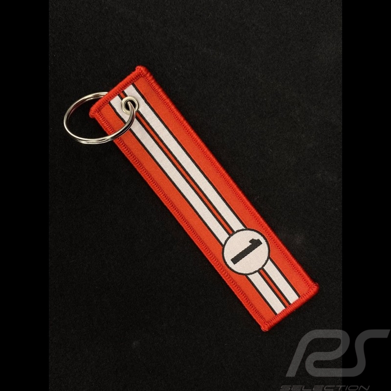 Stiff Schlüsselanhänger Selection RS n° 1 Racing Rot / weiß Streifen