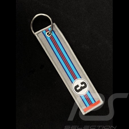 Keyring Selection RS n° 3 Racing 1971 Silver Blue / Red Stripes