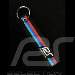 Keyring Selection RS n° 48 Racing Black / Red Blue Turquoise Stripes