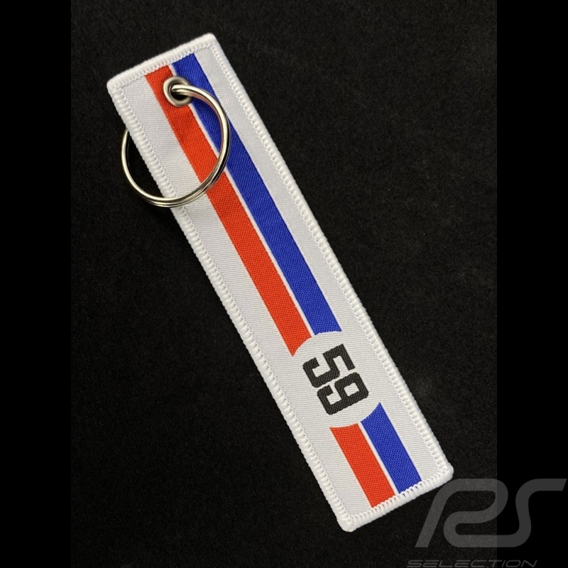 Keyring Selection RS n° 59 Racing 1973 White / Blue Red Stripes